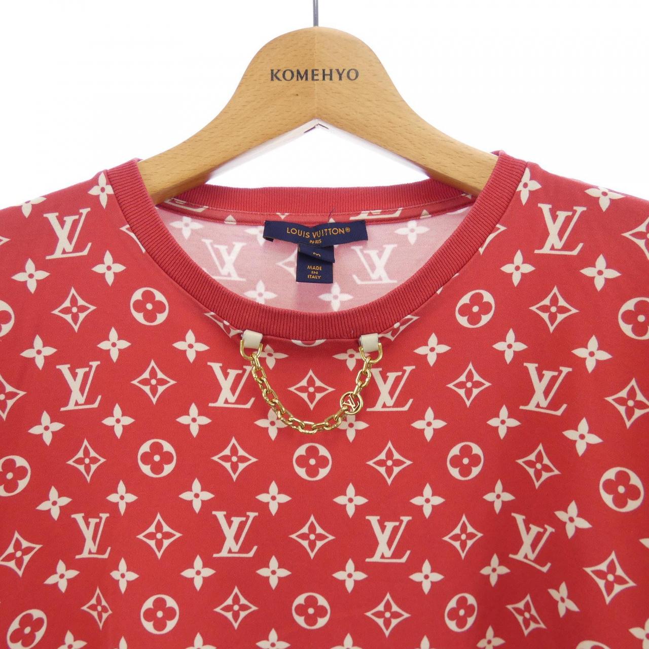 ルイヴィトン LOUIS VUITTON ストライプアクセントモノグラムTシャツ FOTS37TR1 Tシャツ