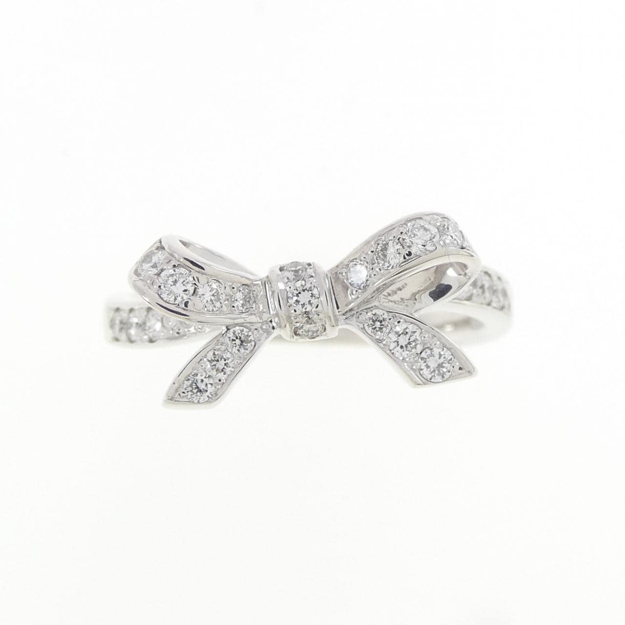 ヴァンドーム リボン ダイヤモンド リング 0.19CT
