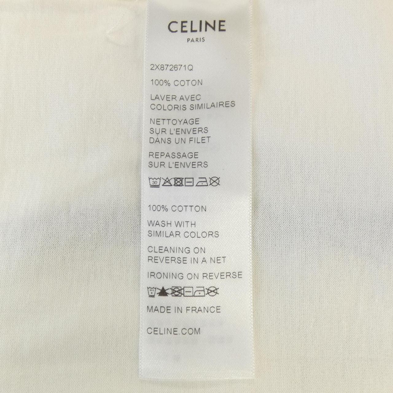 セリーヌ CELINE CELINE PARIS Tシャツ　トリオンフ TRIOMPHE 2X872671Q Tシャツ