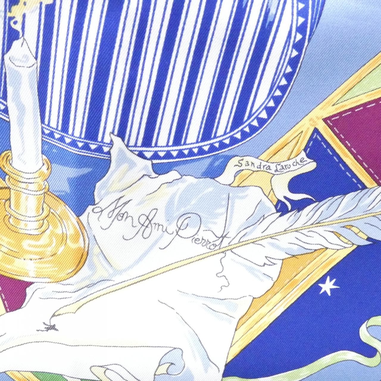 エルメス MON AMI PIERROT カレ スカーフ