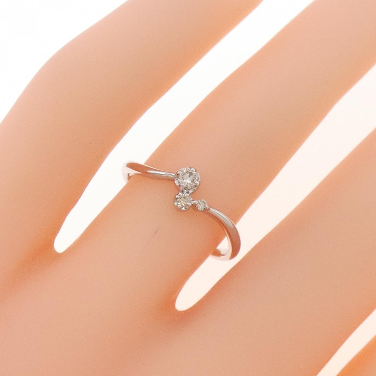 PT950 ダイヤモンド リング 0.06CT