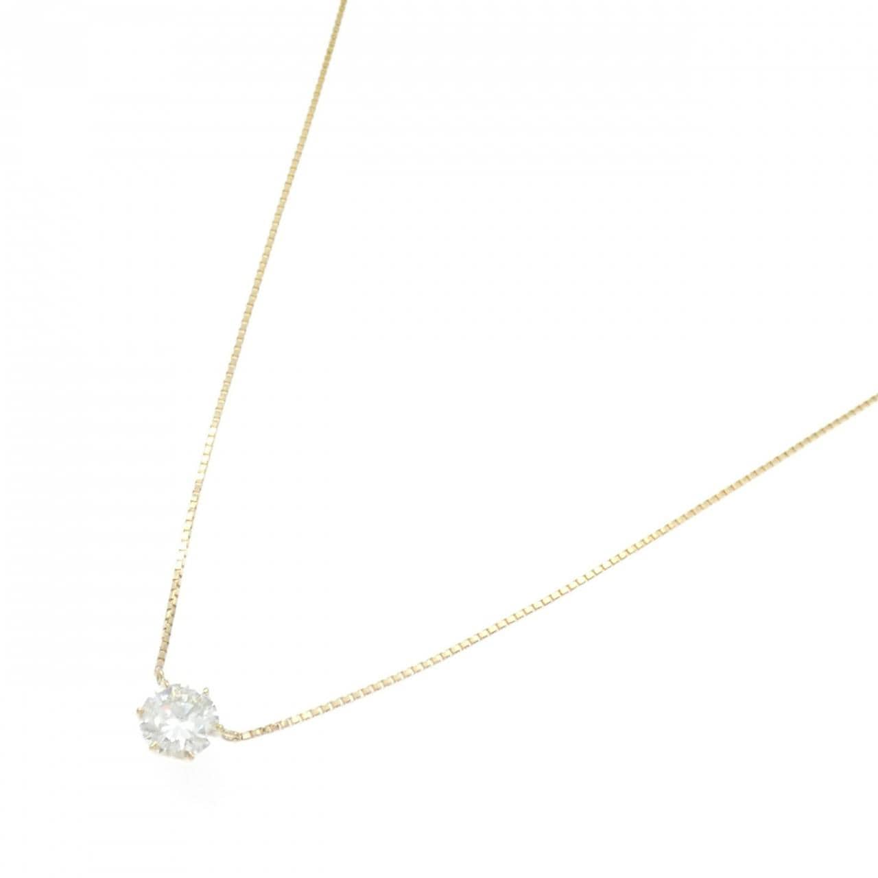 K18YG ダイヤモンド ネックレス 0.79CT F SI2 VG