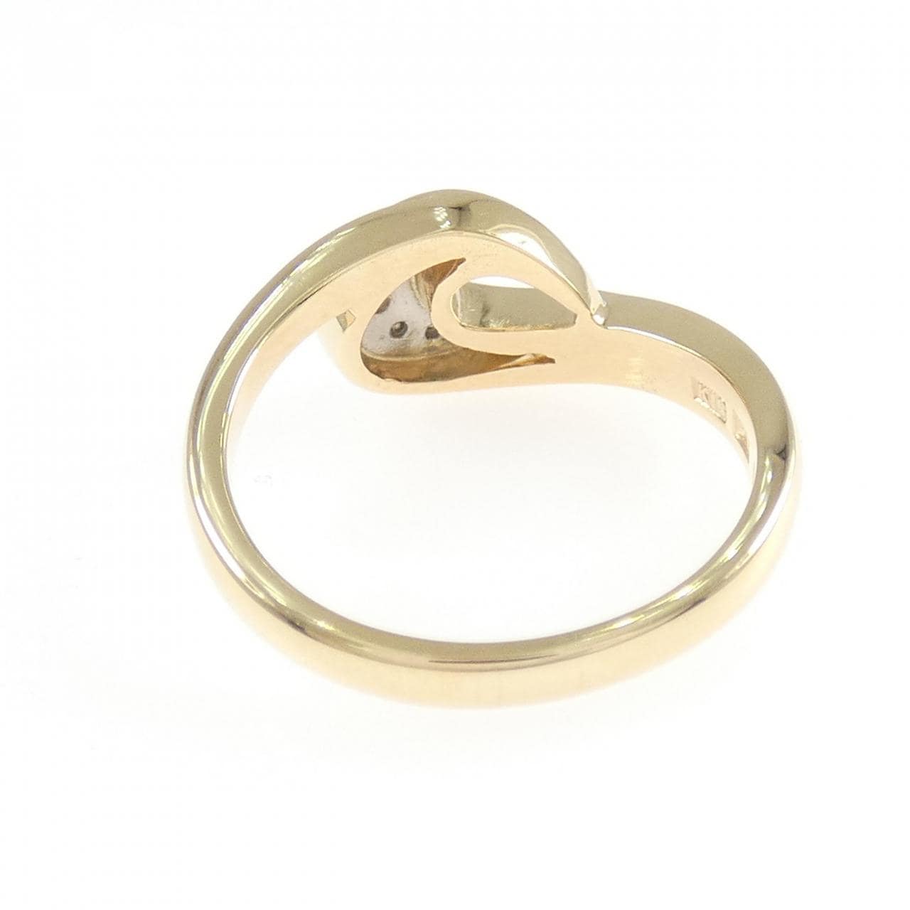 K18PG/PT ダイヤモンド リング 0.04CT