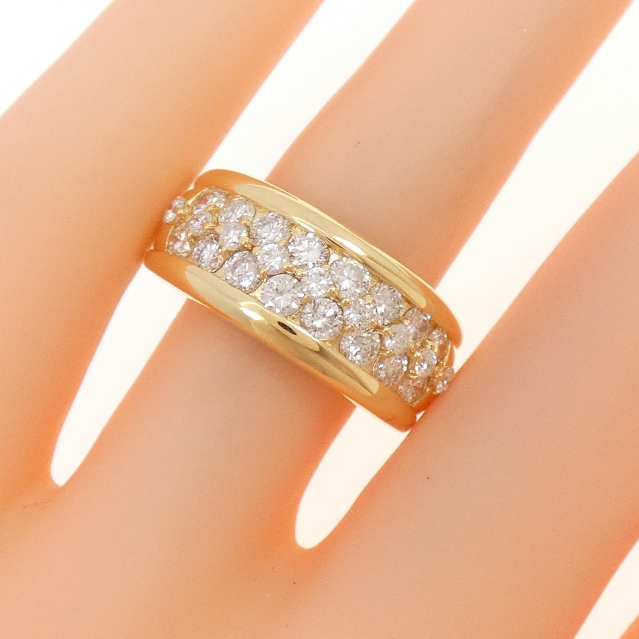 K18YG ダイヤモンド リング 1.10CT