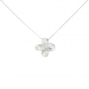 K18WG ダイヤモンド ネックレス 0.25CT