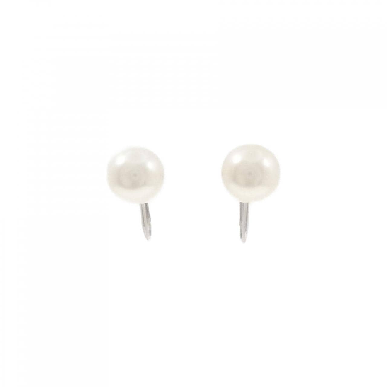 K14WG Akoya pearl earrings 7.5mm