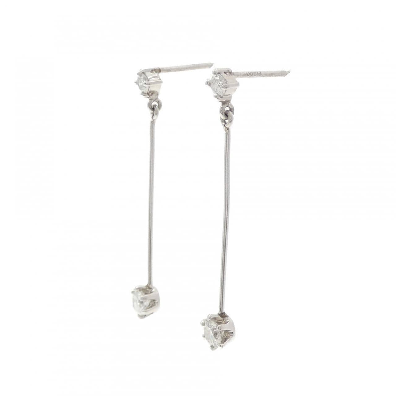 PT900 ダイヤモンド ピアス 0.36CT