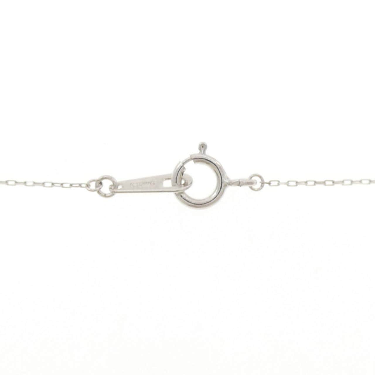 K10WG イニシャルK ダイヤモンド ネックレス 0.01CT