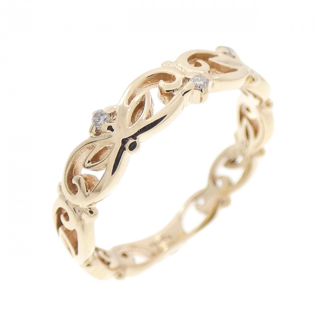 アガット ダイヤモンド リング 0.02CT
