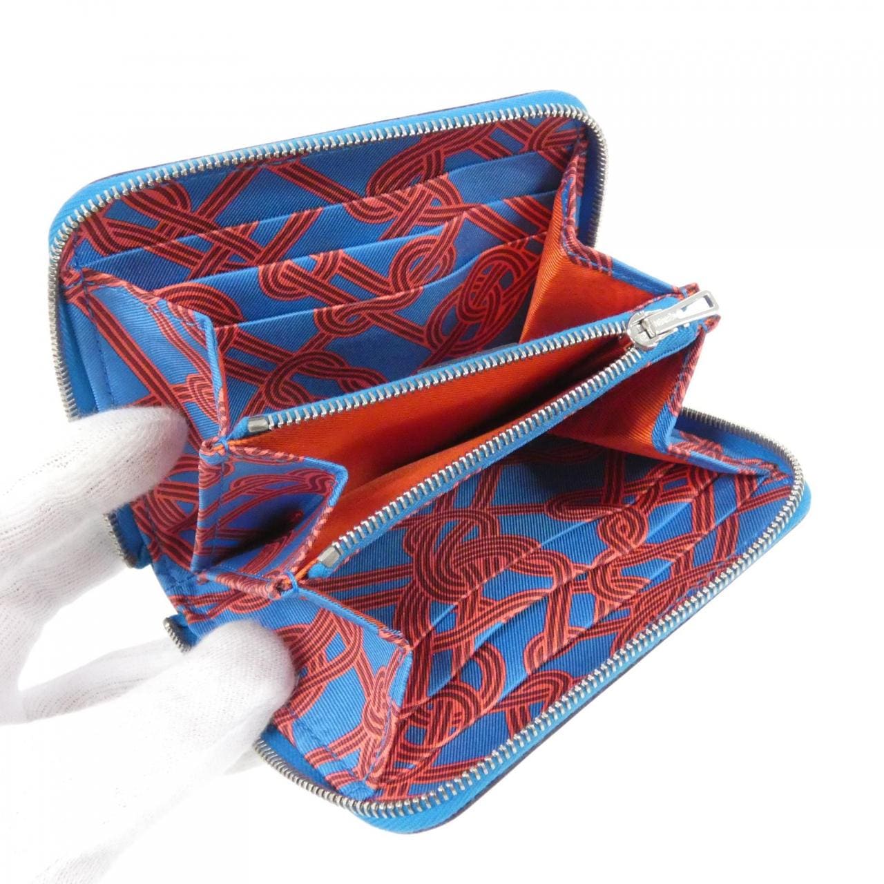 エルメス NOEUDS MARINS シルク イン コンパクト 082361CK 財布