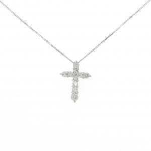 PT900/PT850 クロス ダイヤモンド ネックレス 0.51CT