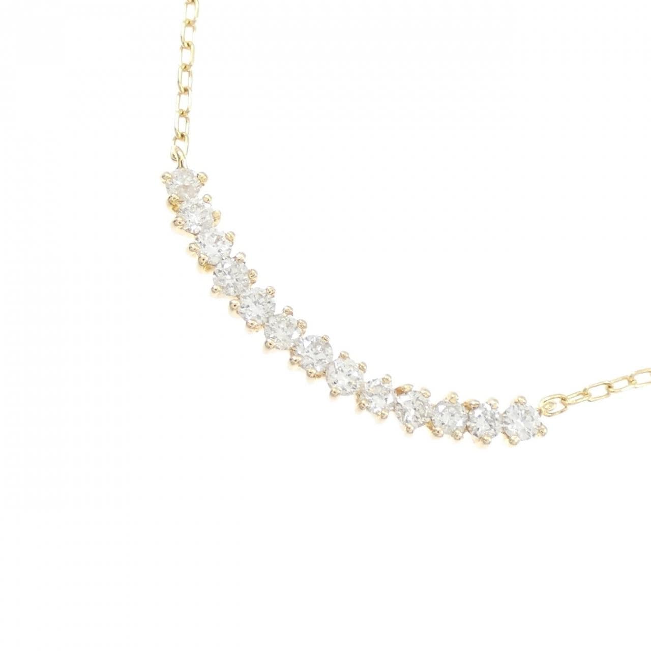 K18YG ダイヤモンド ネックレス 0.12CT