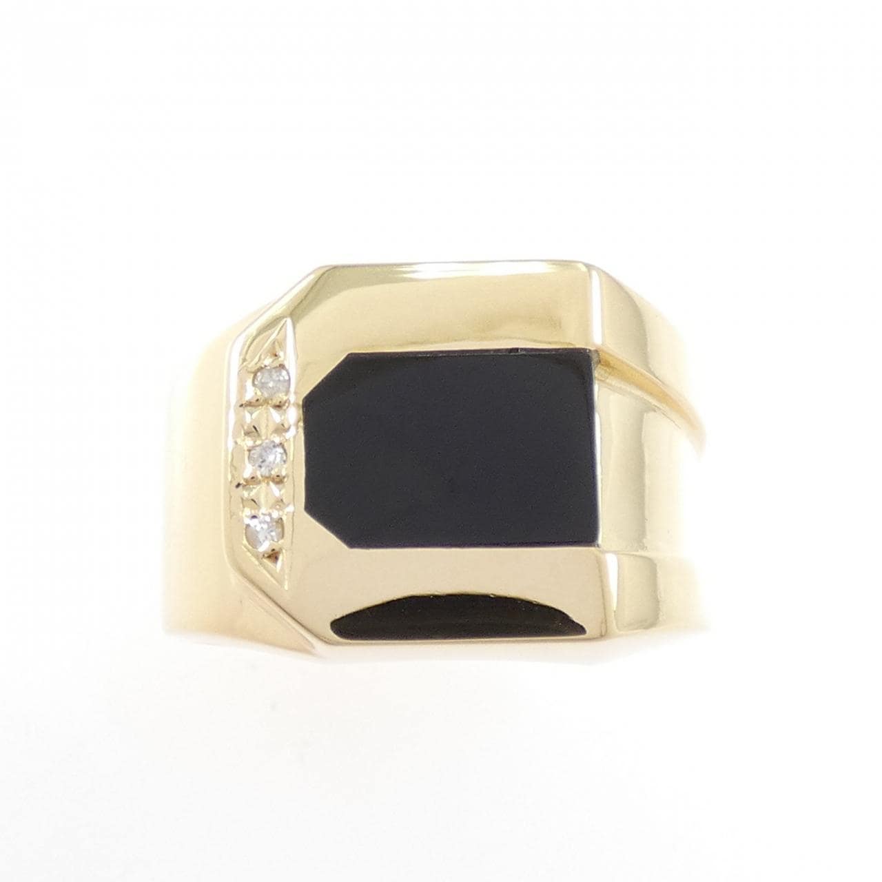 K18YG オニキス リング