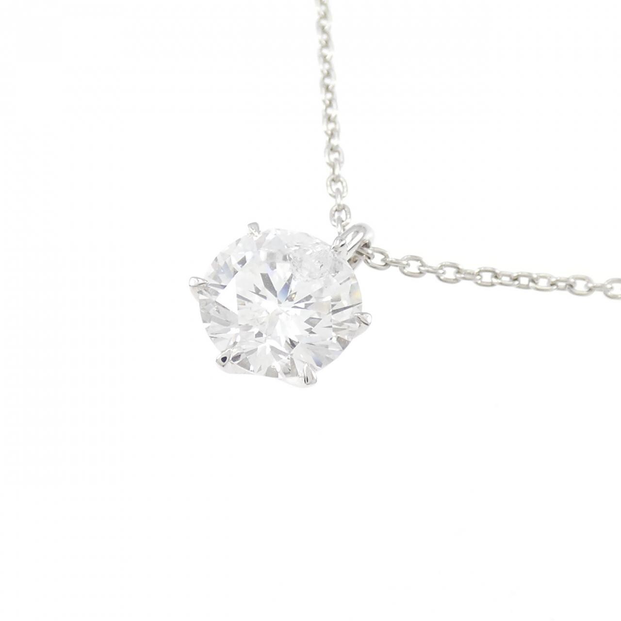 【リメイク】PT900/PT850 ダイヤモンド ネックレス 1.038CT F I1 Good