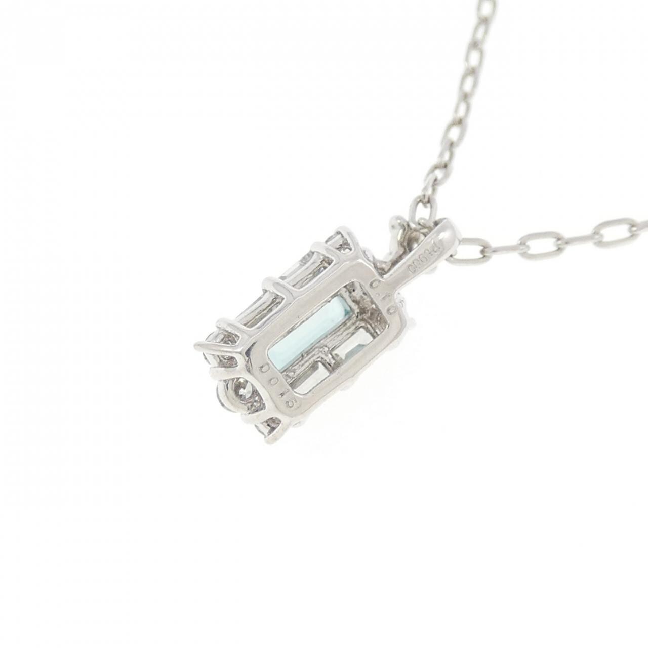 PT900/PT850 グランディディエライト ネックレス 0.10CT