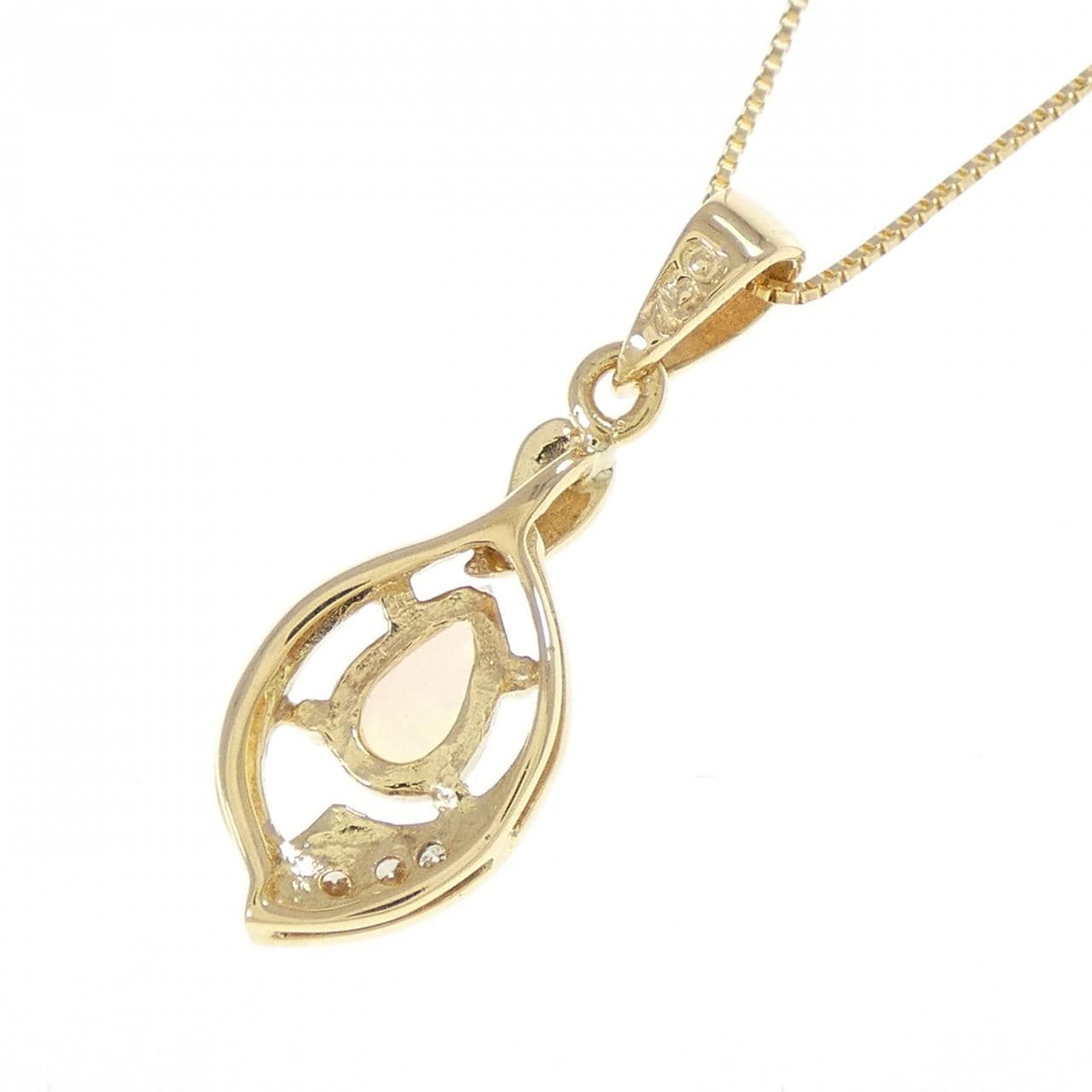 750YG/K18YG オパール ネックレス