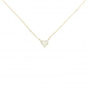 K18YG ハート ダイヤモンド ネックレス 0.14CT