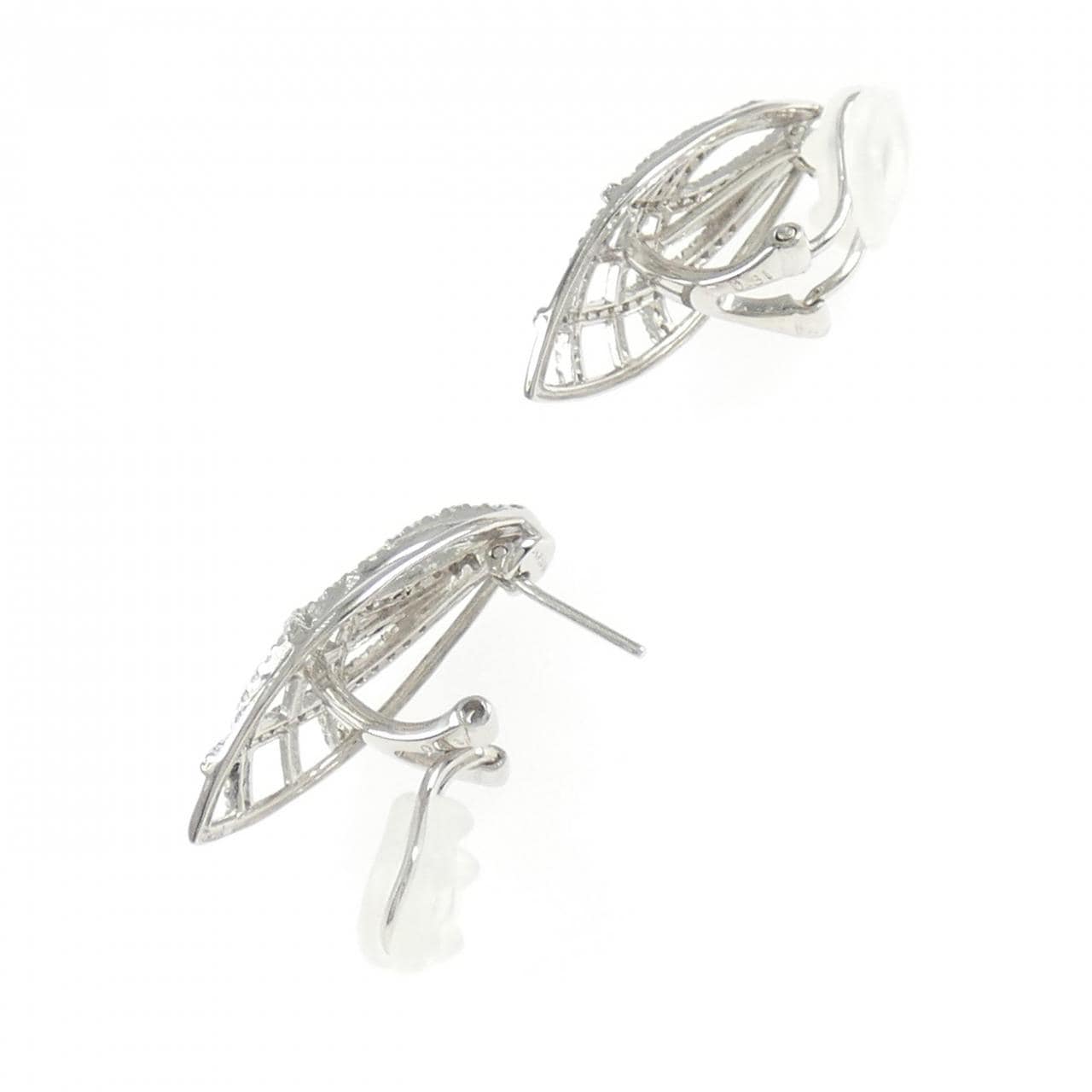 K18WG Diamond earrings/earrings 0.62CT