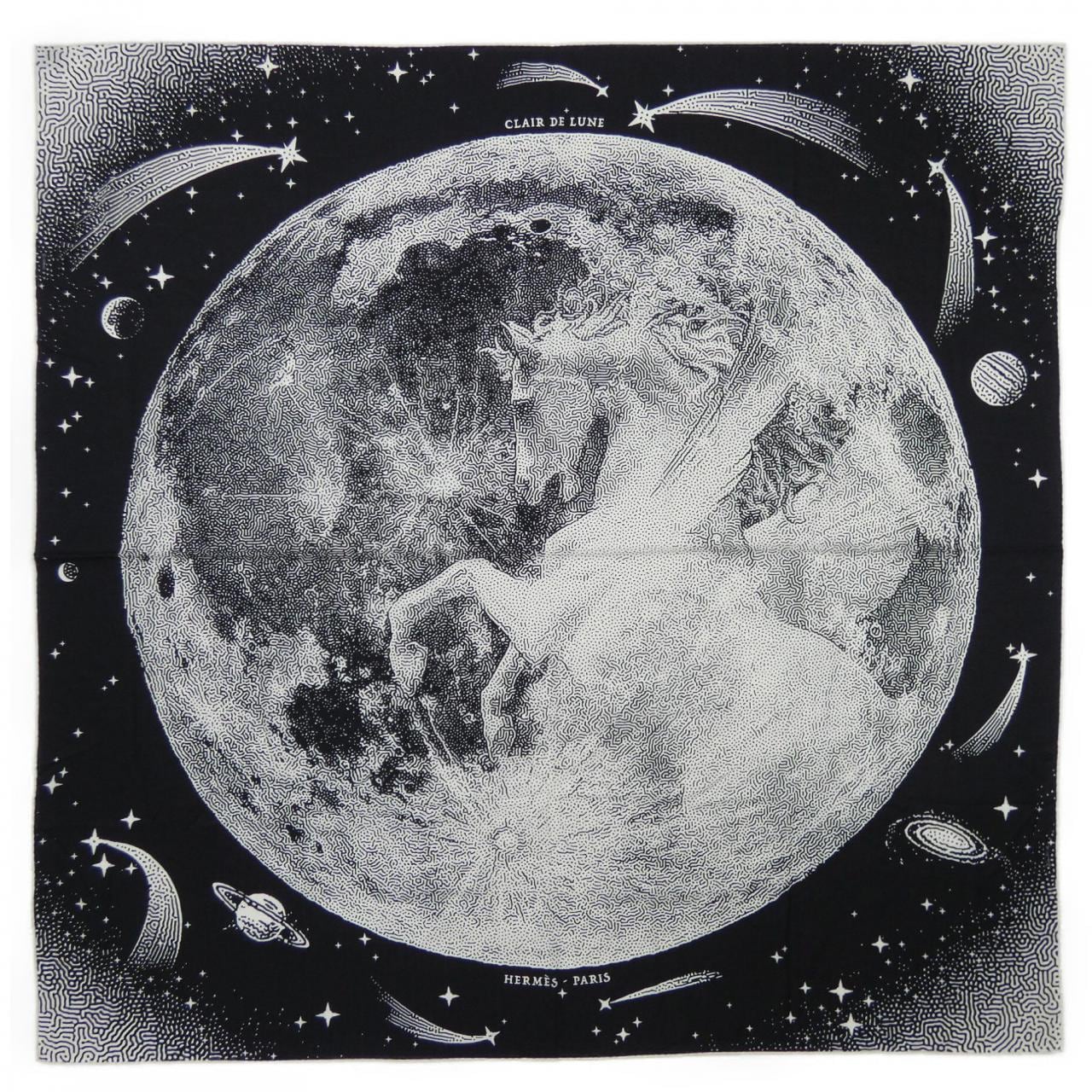 HERMES CLAIR DE LUNE H243430S Carre Jean 140 Shawl