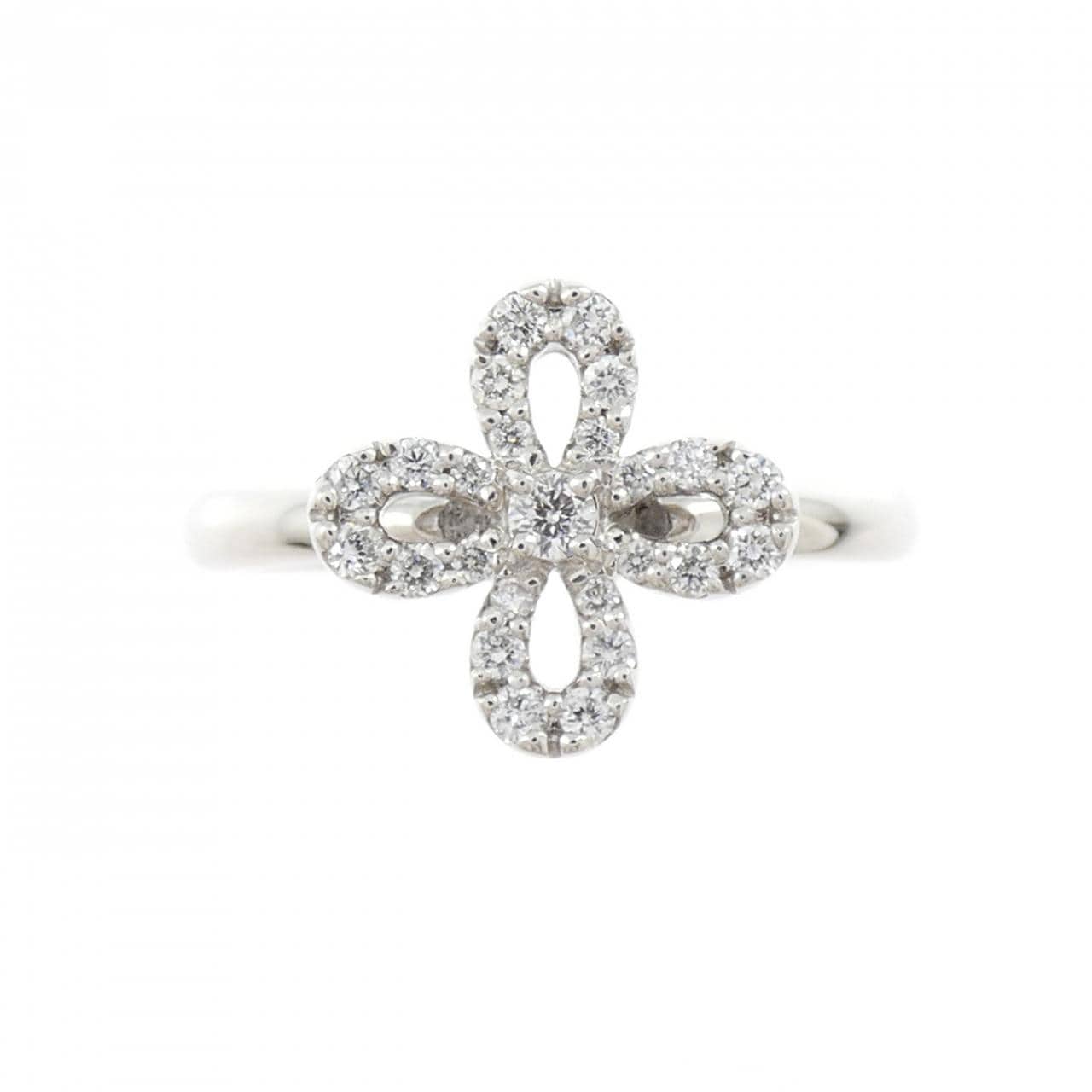 ポンテヴェキオ フラワー ダイヤモンド リング 0.16CT