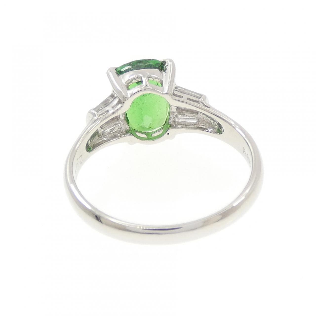PT900 グリーンガーネット リング 2.021CT