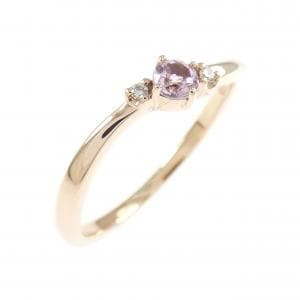 4゜C 合成サファイヤ リング