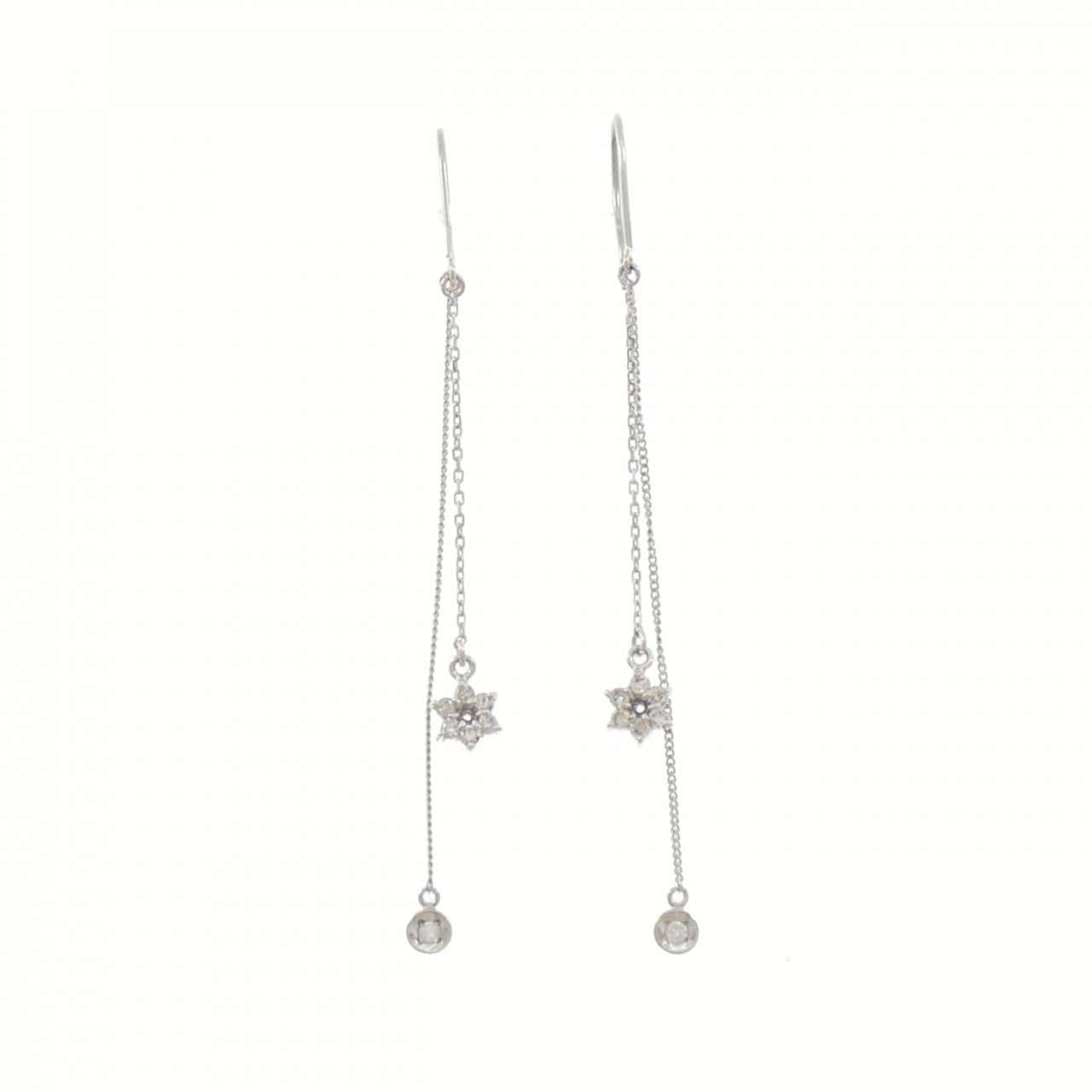 PT900 ダイヤモンド ピアス 0.24CT