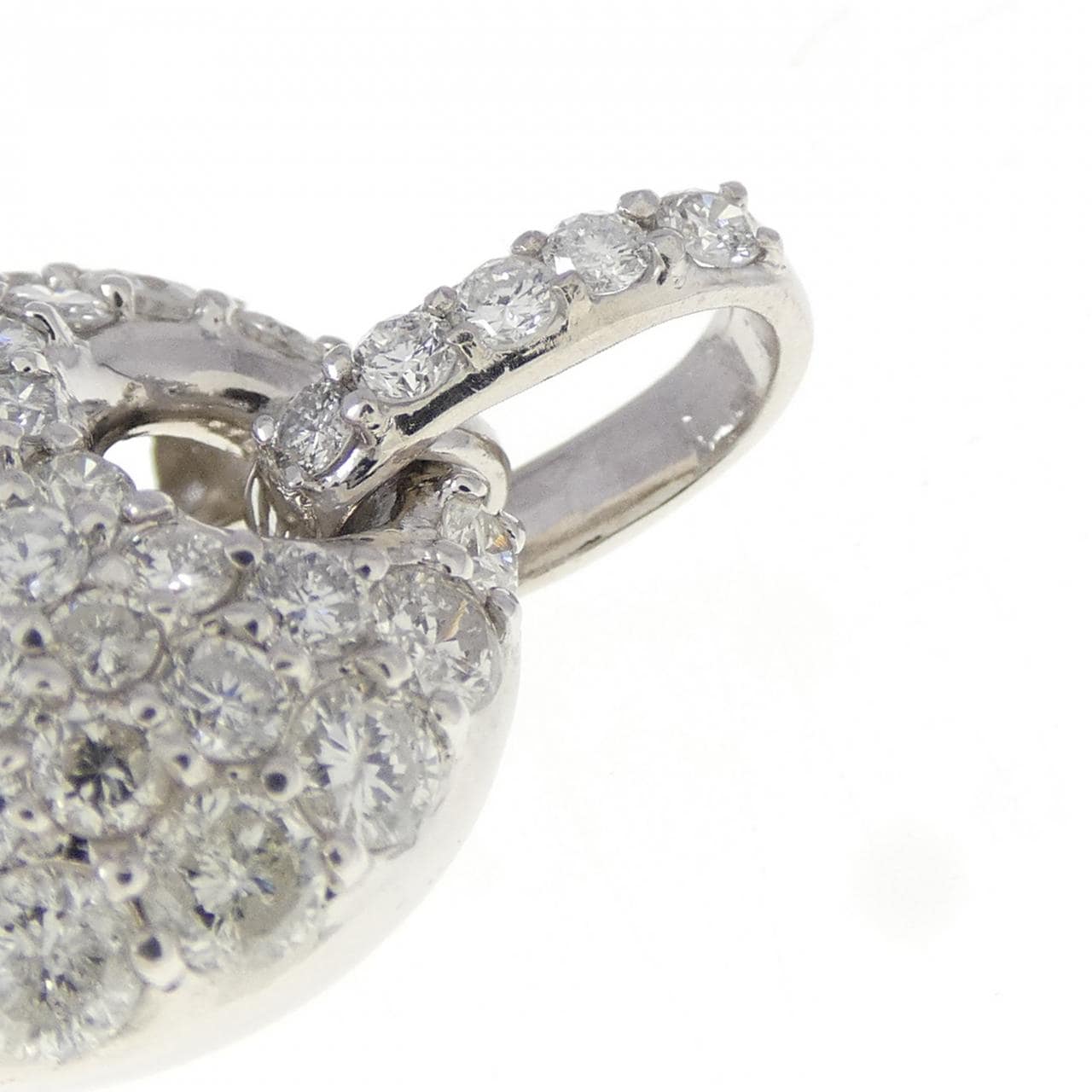 PT900 パヴェ ダイヤモンド ペンダント 1.80CT