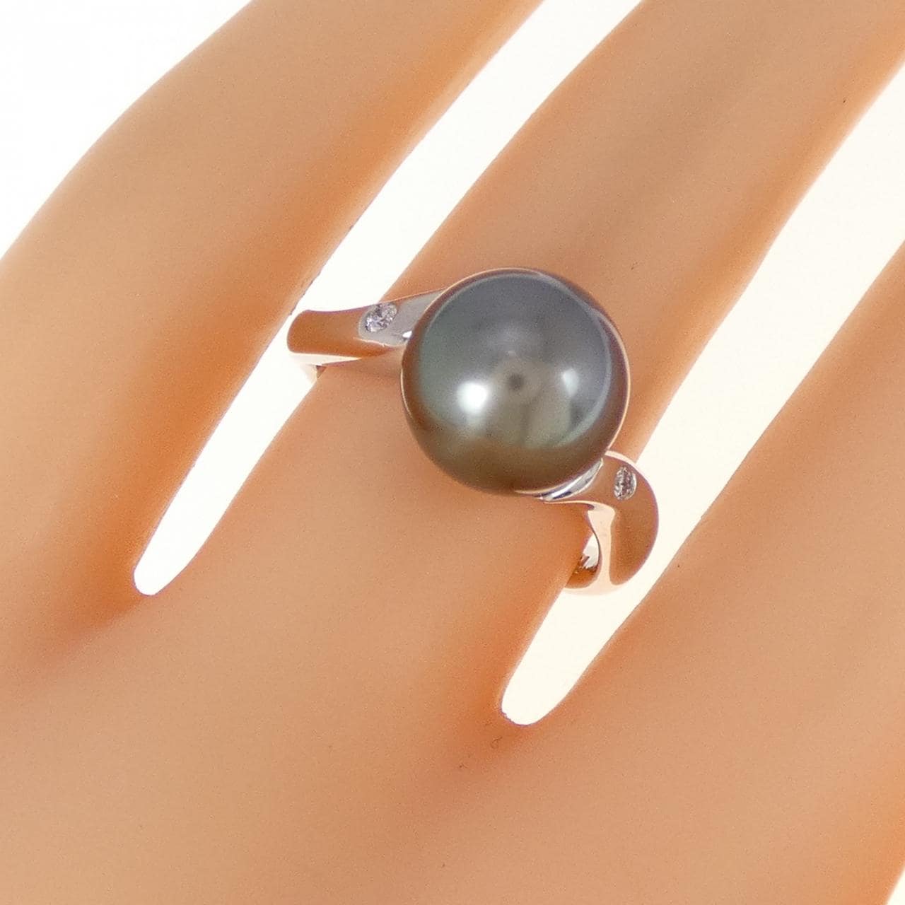 PT900 黒蝶パール リング 9.7mm