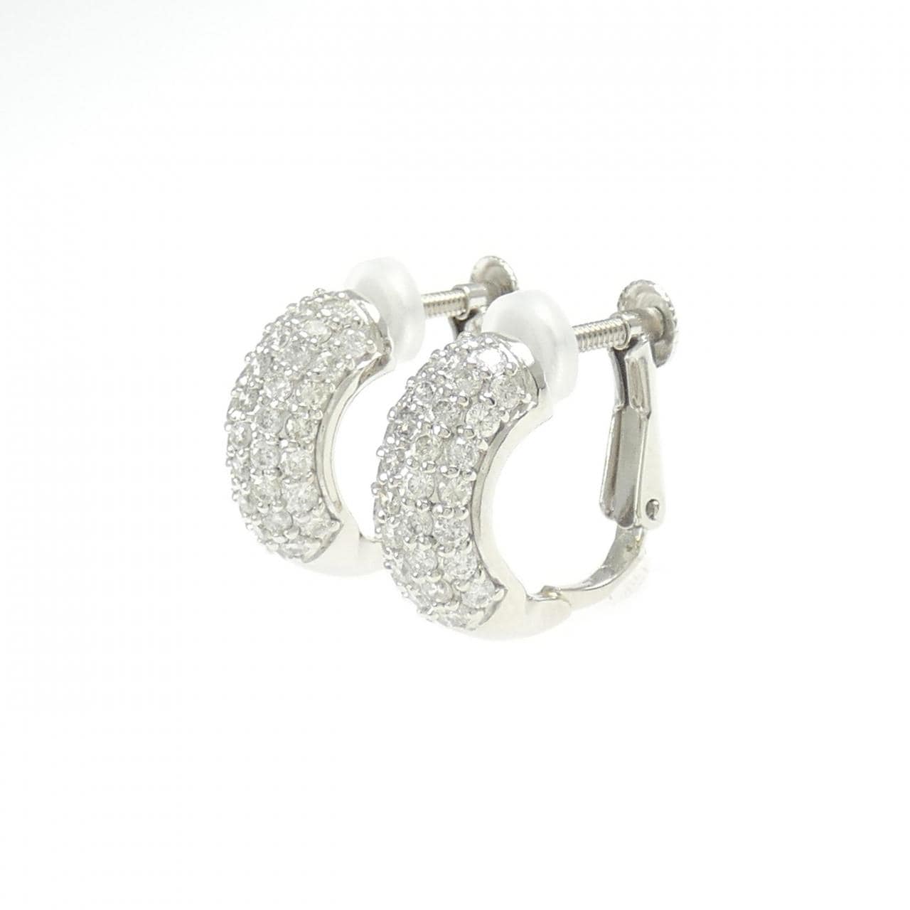 PT900 ダイヤモンド イヤリング 1.00CT
