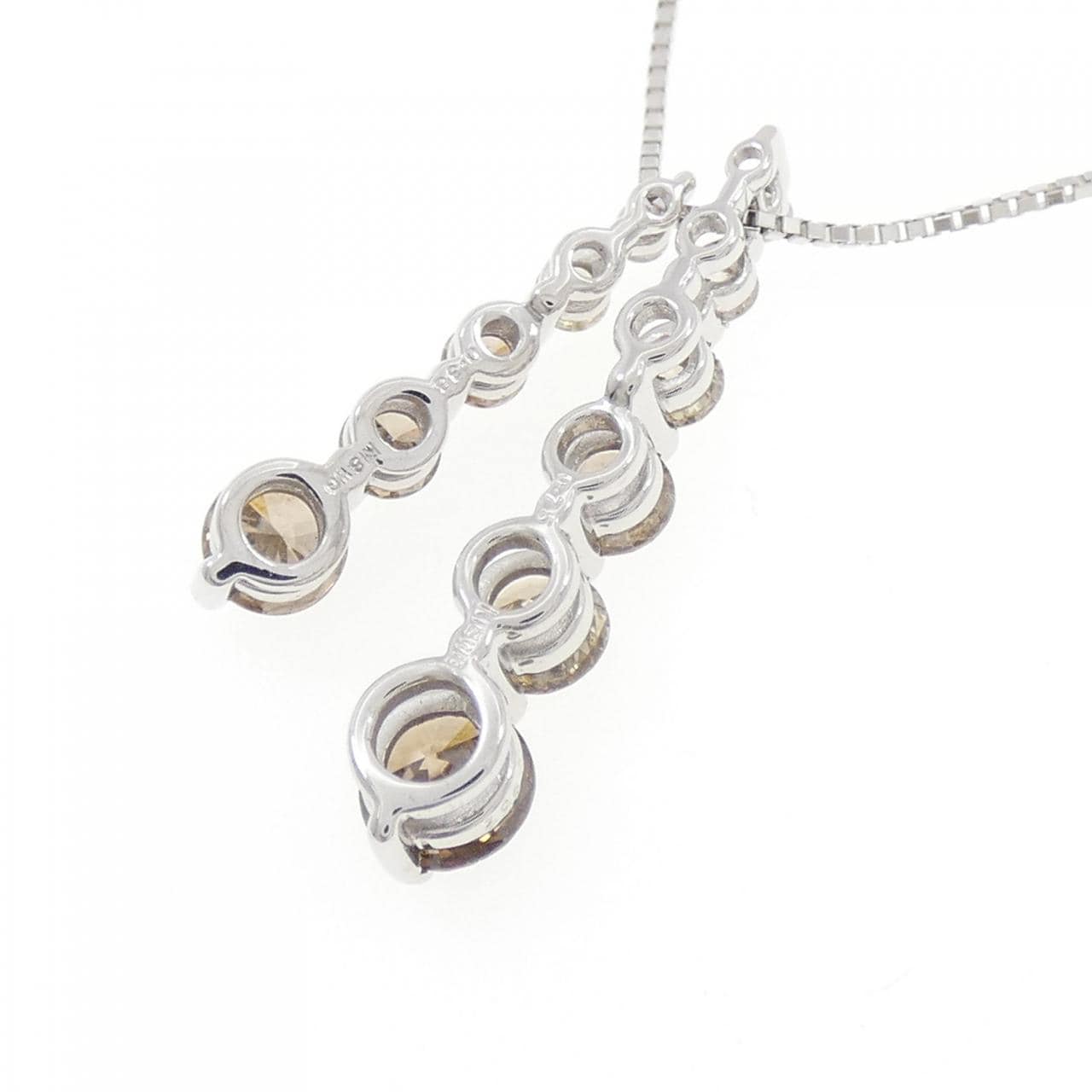 K18WG ダイヤモンド ネックレス 0.38CT