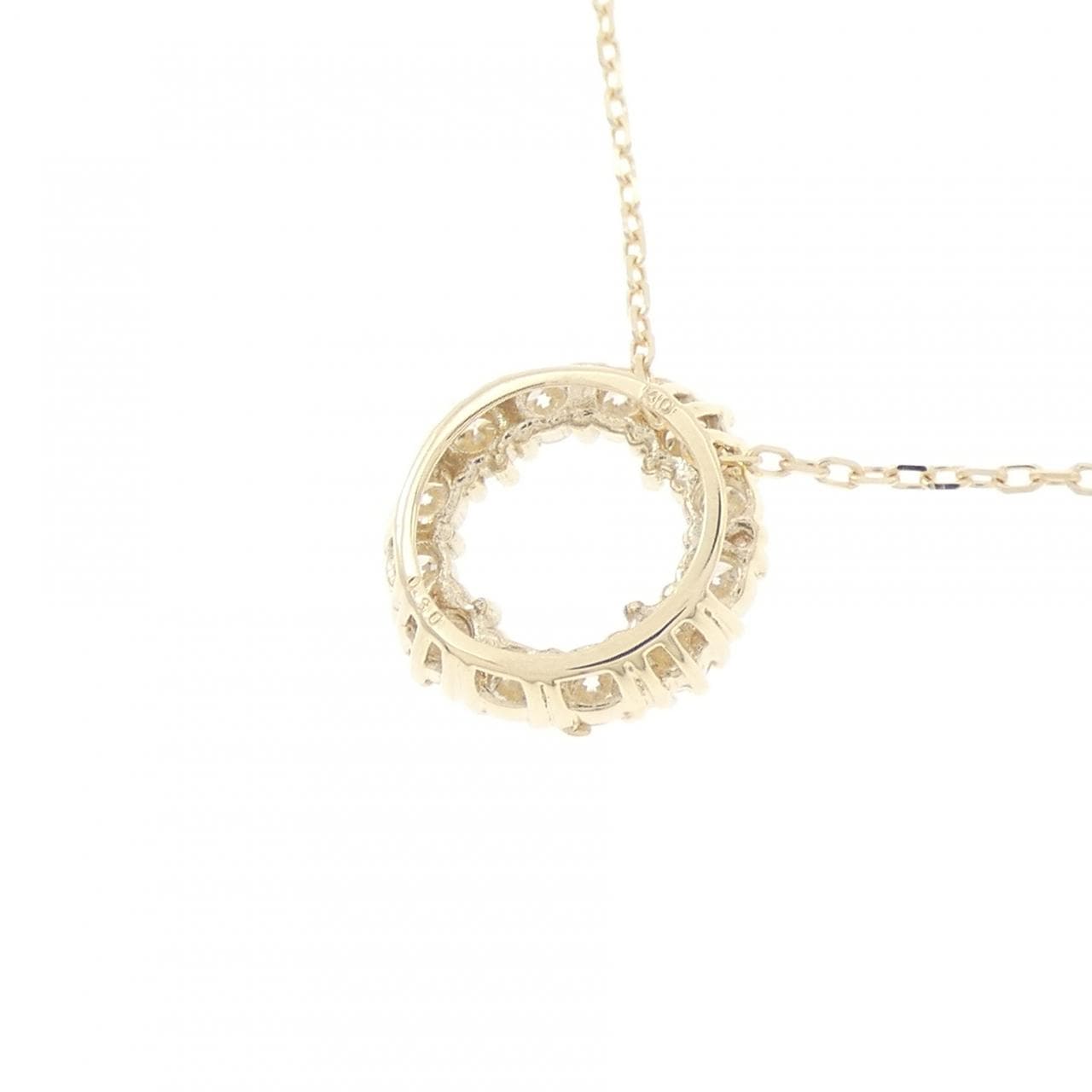 【リメイク】K10YG ダイヤモンド ネックレス 0.30CT