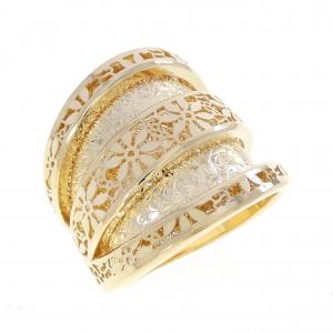 750YG フラワー リング