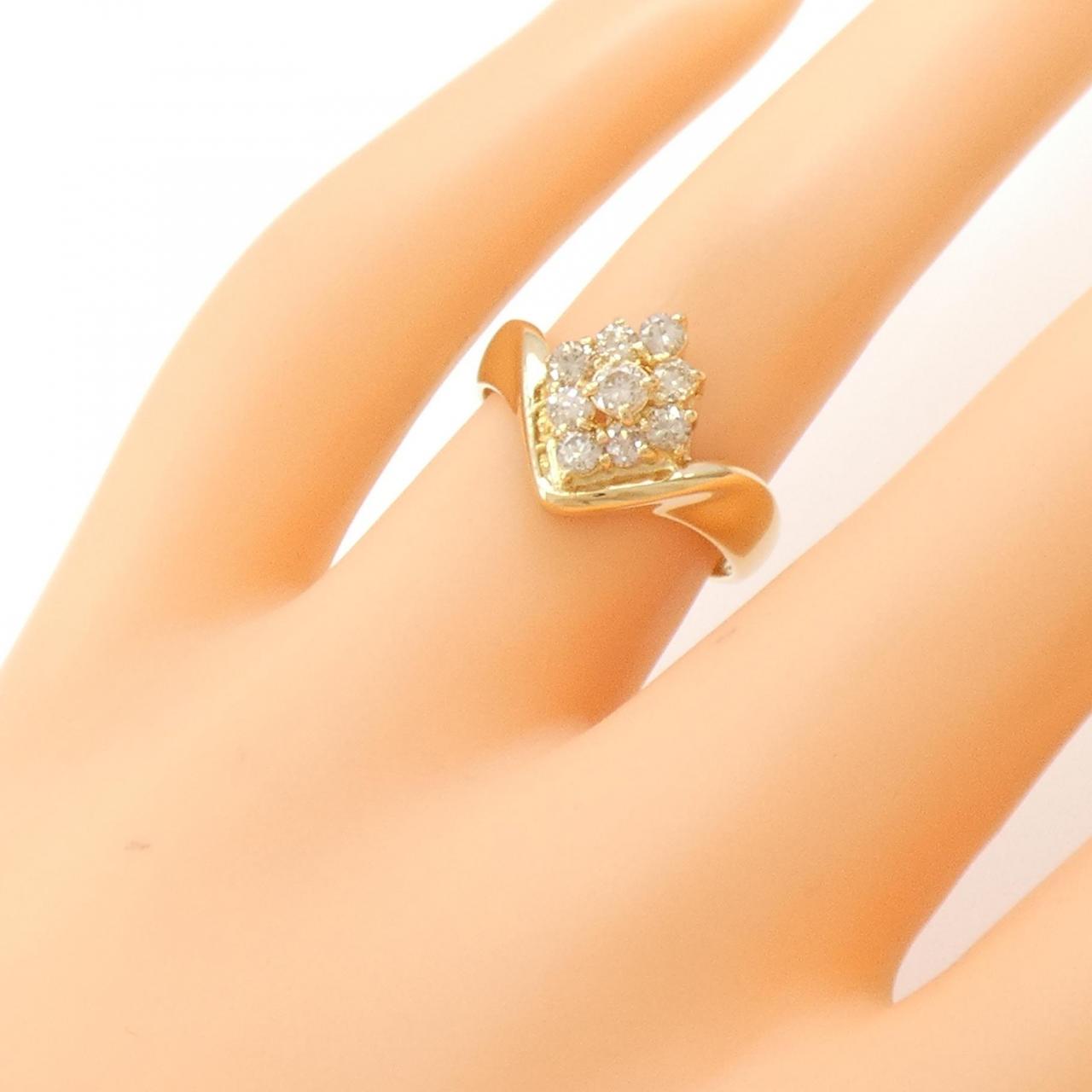 K18YG ダイヤモンド リング 0.50CT