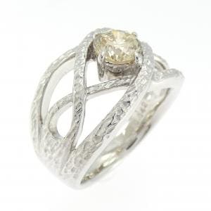 K18WG ダイヤモンド リング 0.842CT