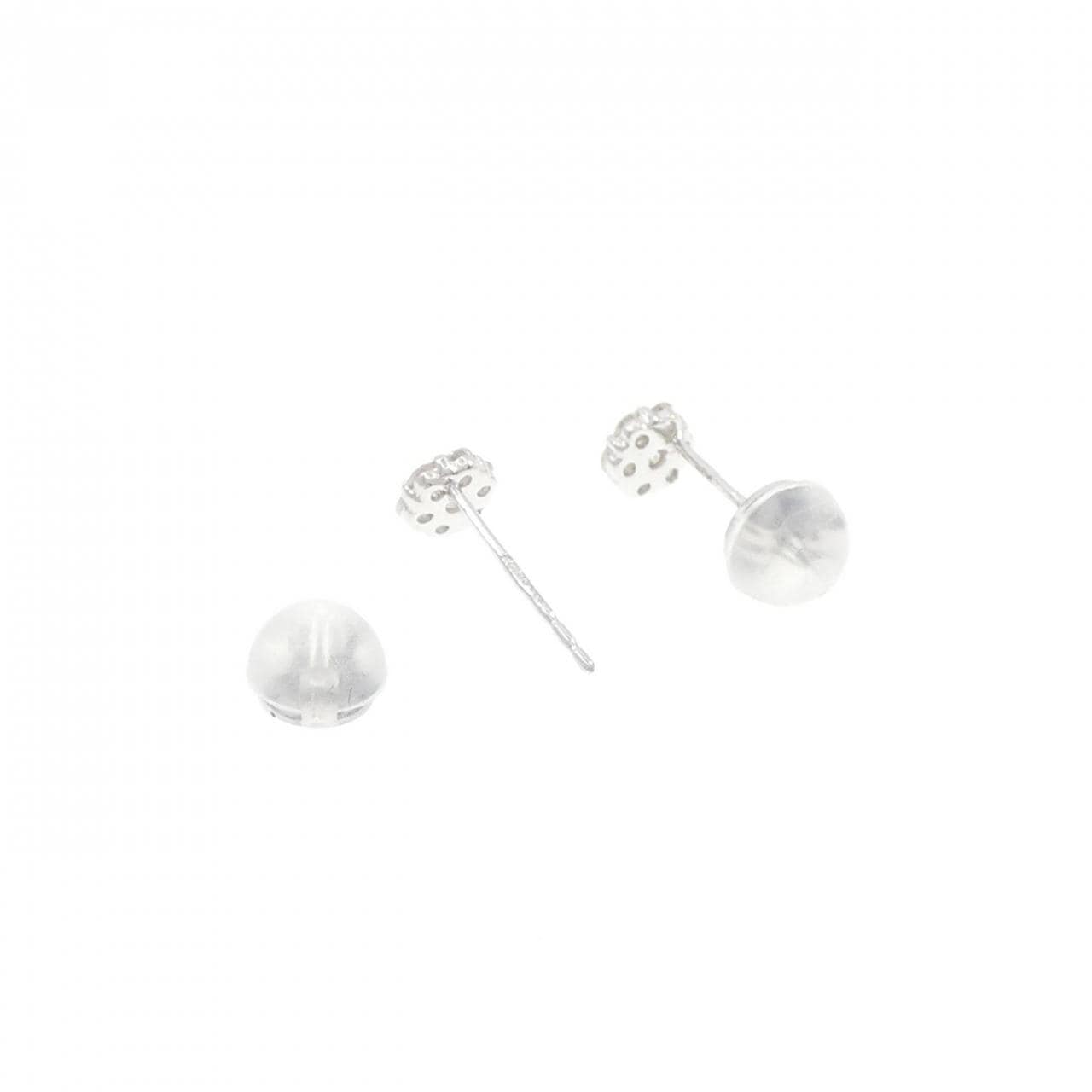 K18WG ダイヤモンド ピアス 0.15CT