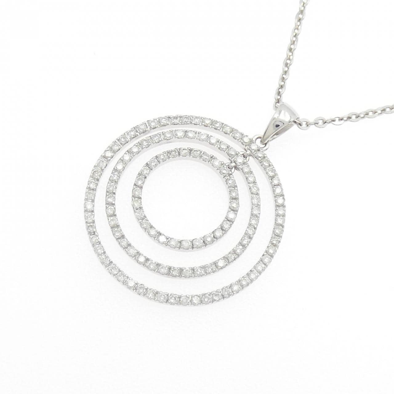 18KWG/750WG ダイヤモンド ネックレス