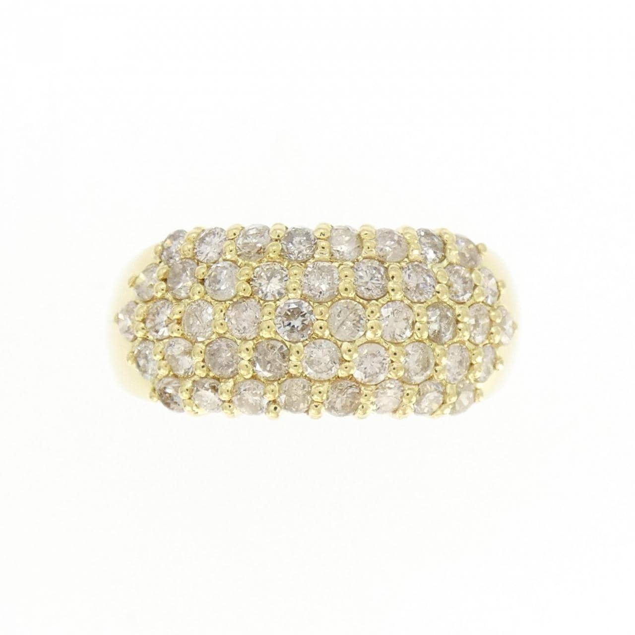 K18YG パヴェ ダイヤモンド リング 1.00CT