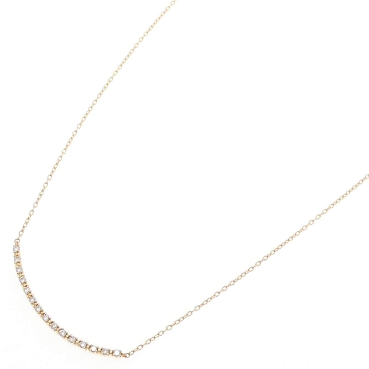 K18YG ダイヤモンド ネックレス 0.12CT