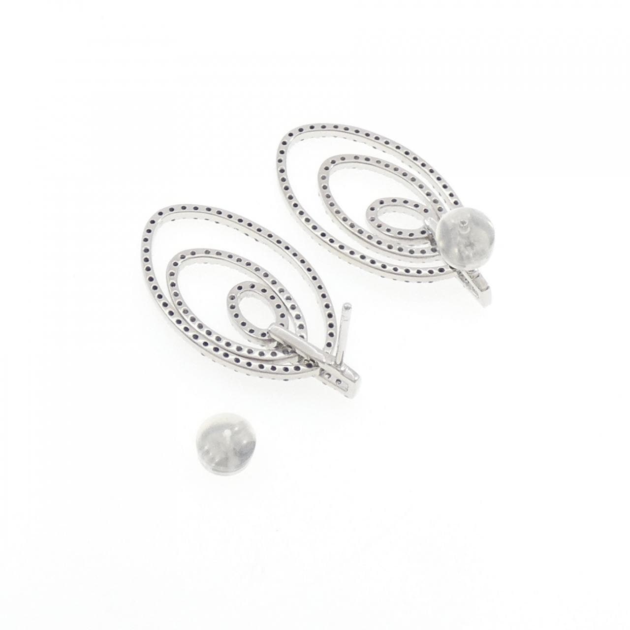 K18WG ダイヤモンド ピアス 1.24CT