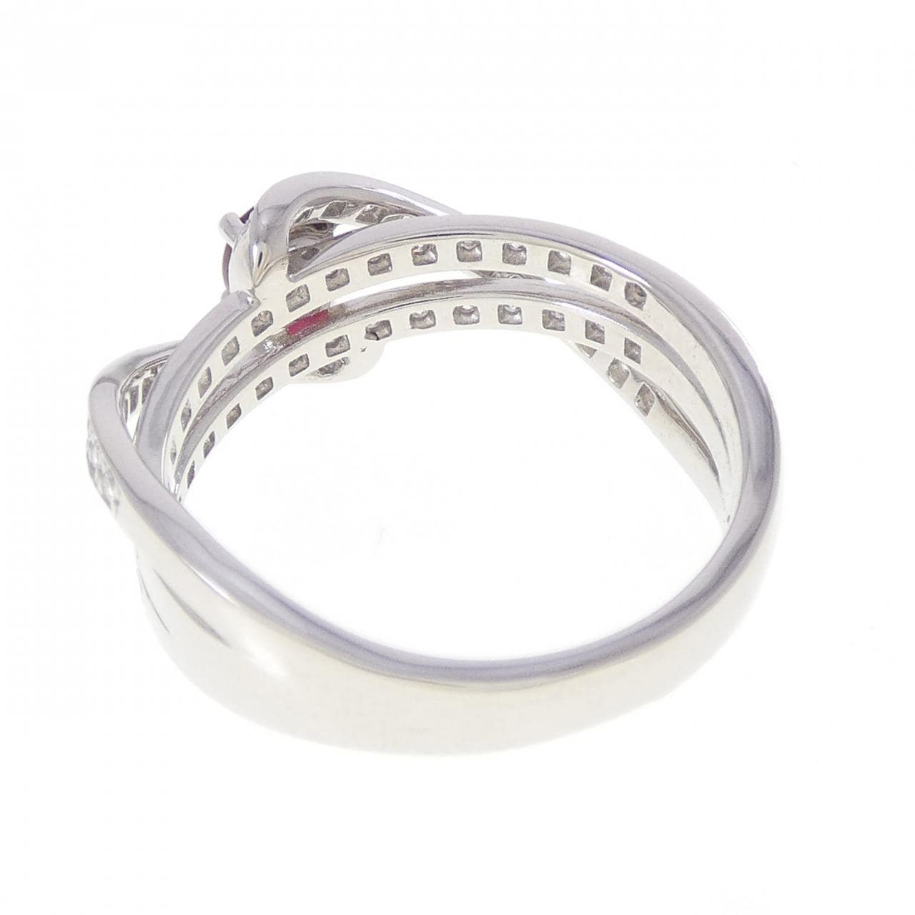 PT950 ルビー リング 0.37CT