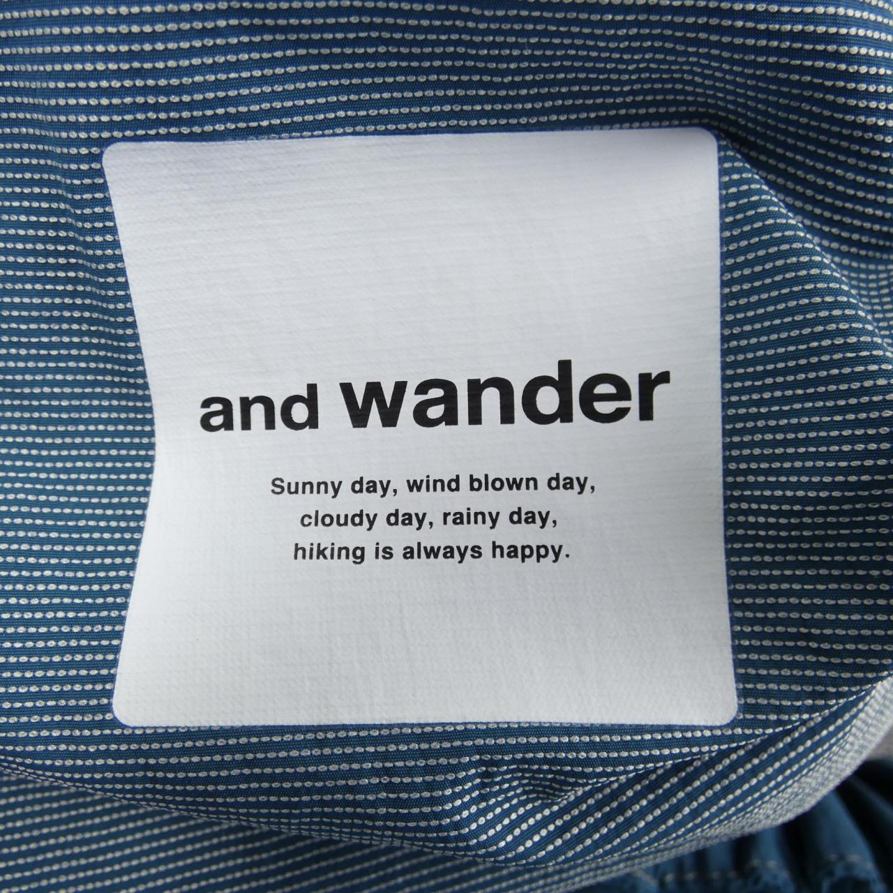 アンドワンダー and wander パンツ