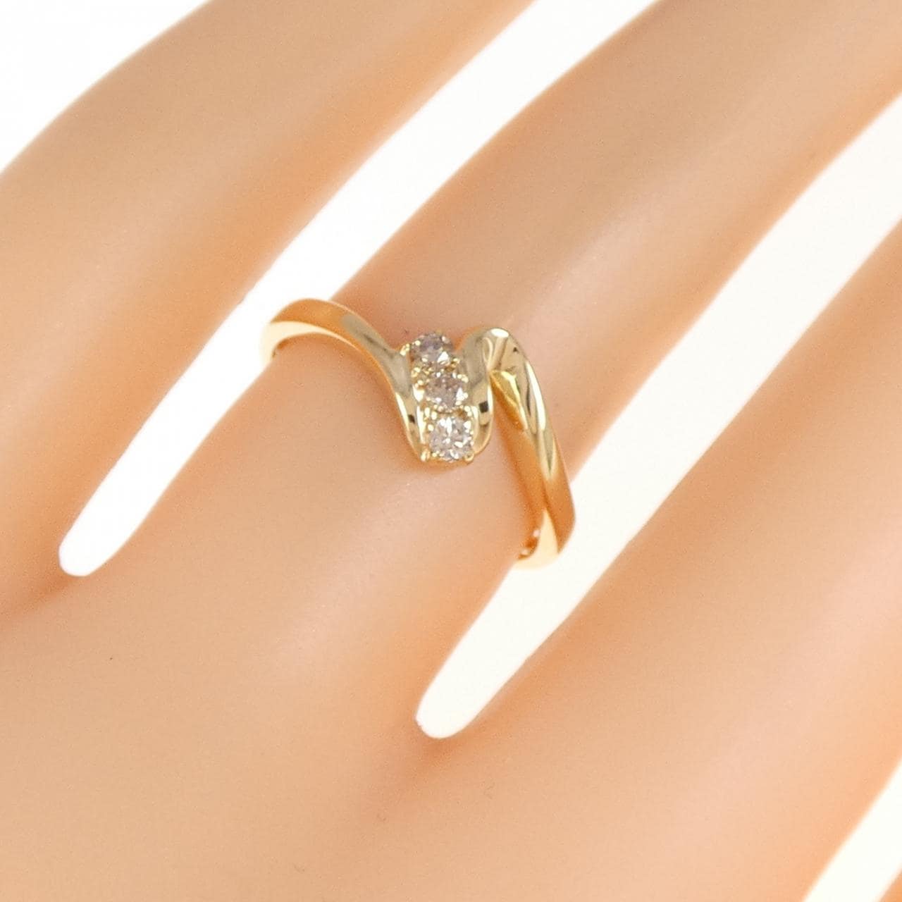 K18YG ダイヤモンド リング 0.10CT