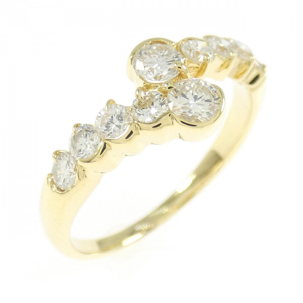K18YG ダイヤモンド リング 0.74CT