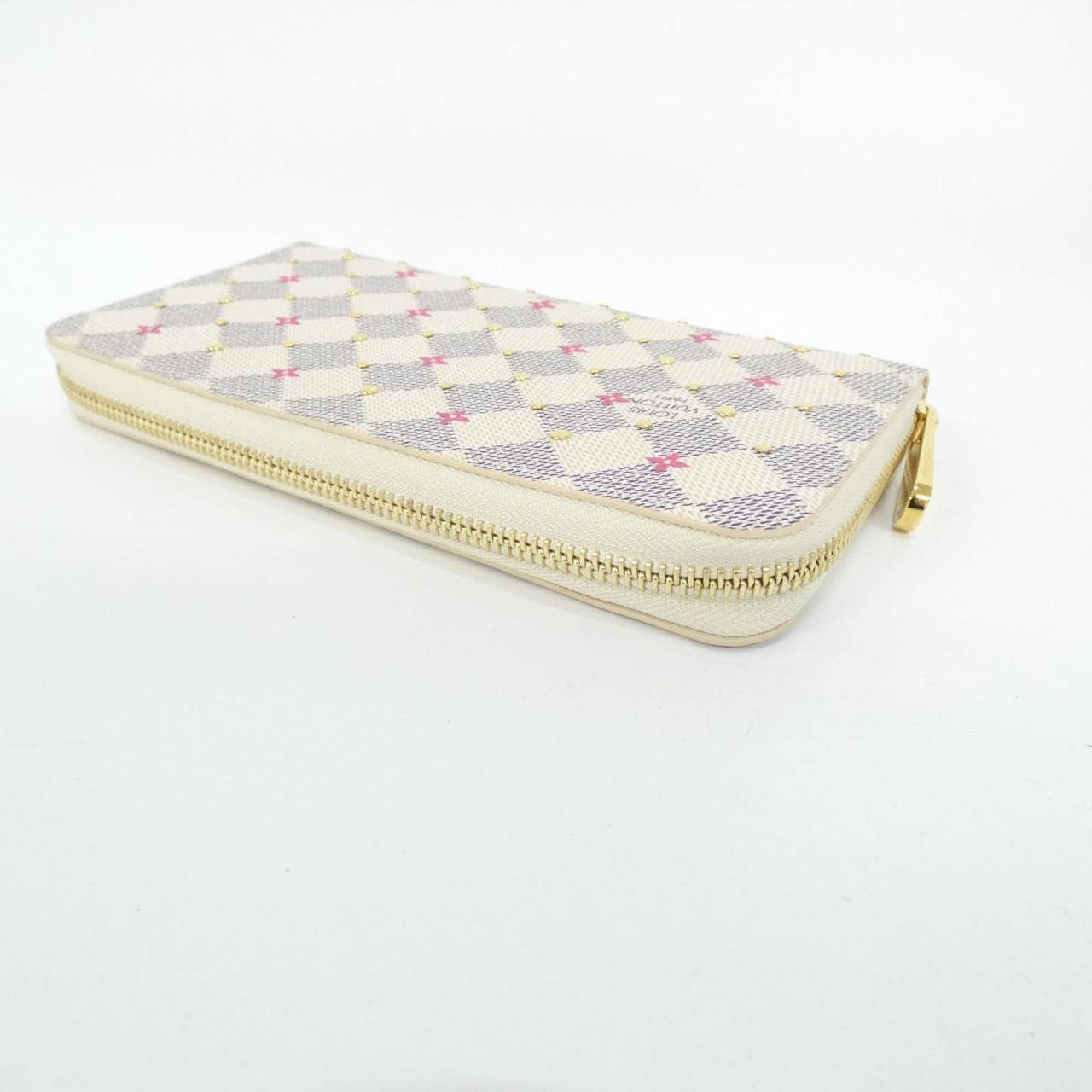 ルイヴィトン ダミエ アズール スタッズ ジッピー ウォレット N64615 財布