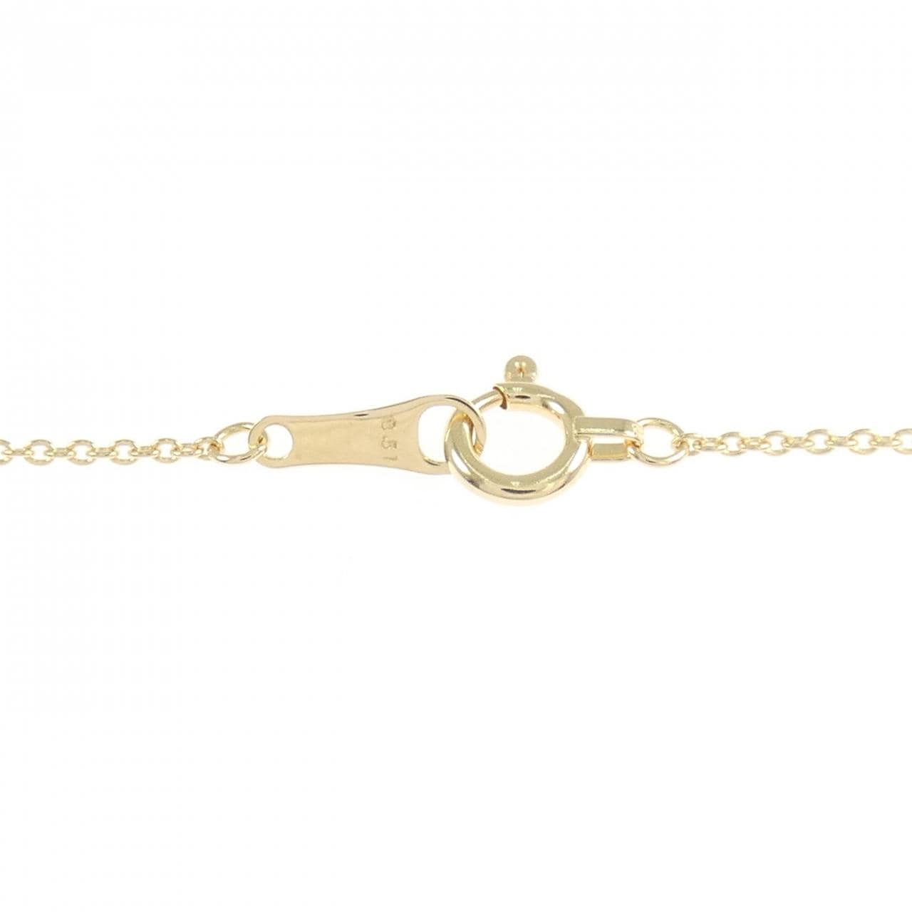 K18YG フラワー ダイヤモンド ネックレス 0.51CT