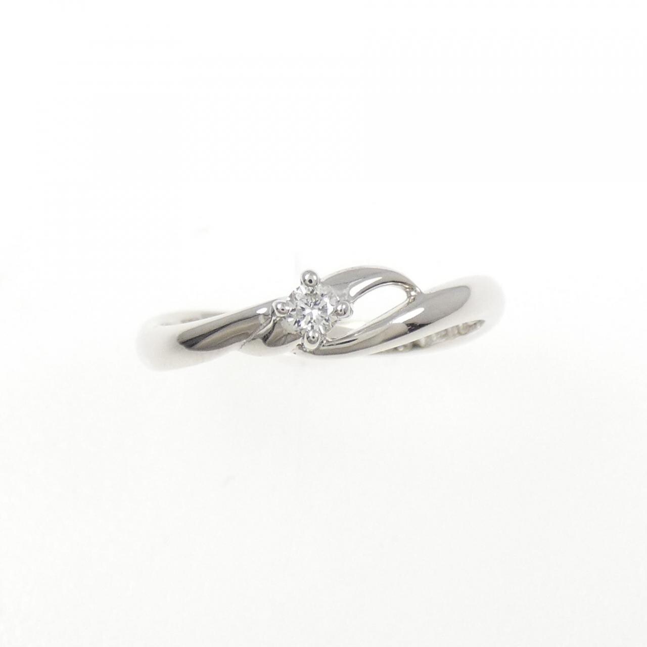 K18WG ダイヤモンド リング 0.05CT