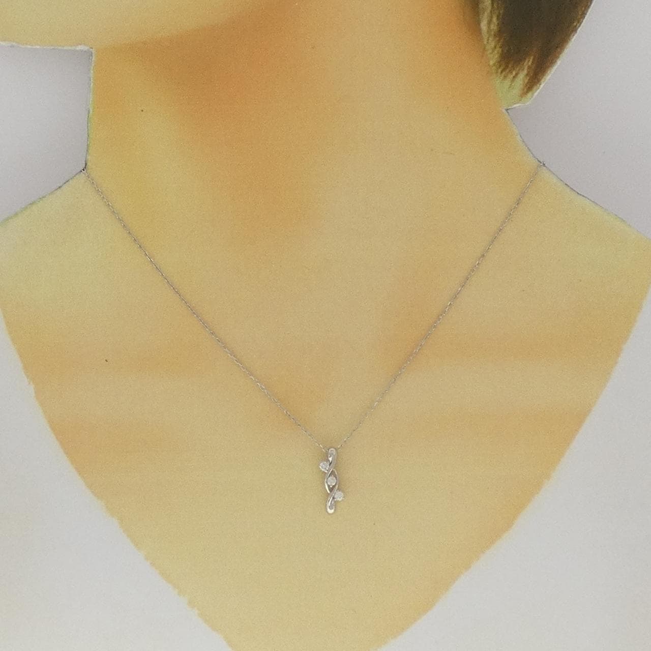 PT850 ダイヤモンド ネックレス 0.11CT