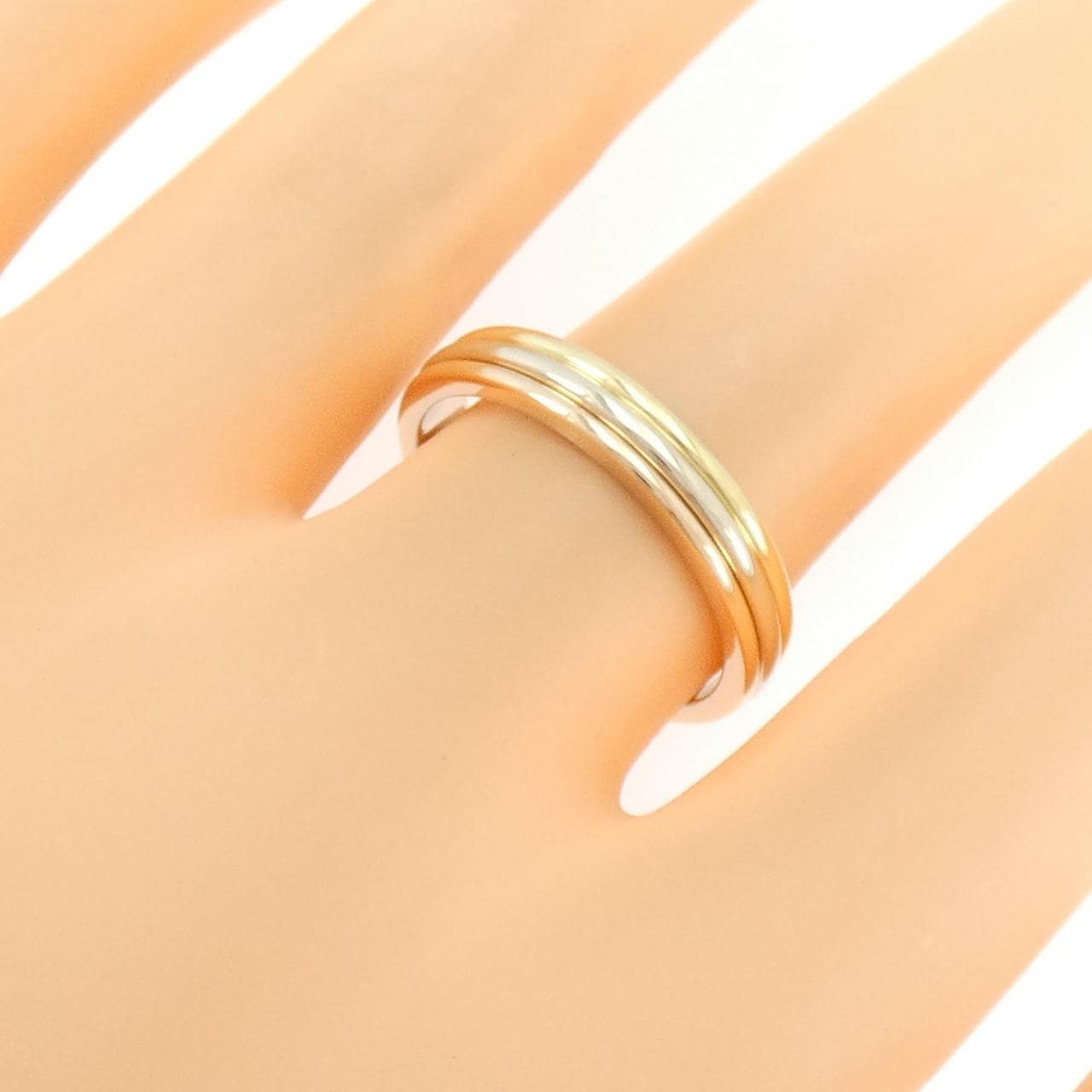 カルティエ スリーゴールドウェディング リング