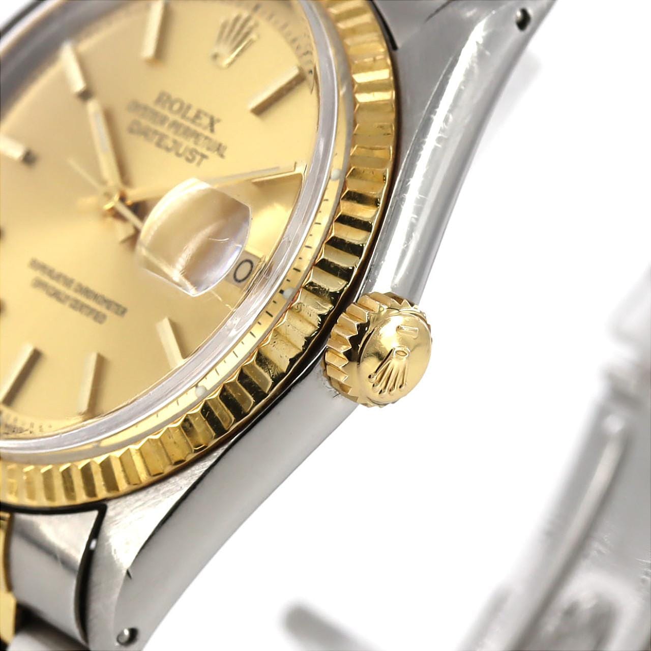 【ノーメンテナンス特価】ロレックス デイトジャスト 1601 SSxYG 自動巻